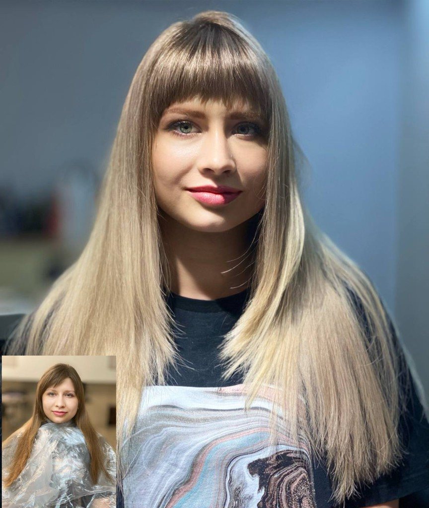 Сложное окрашивание, пример работы